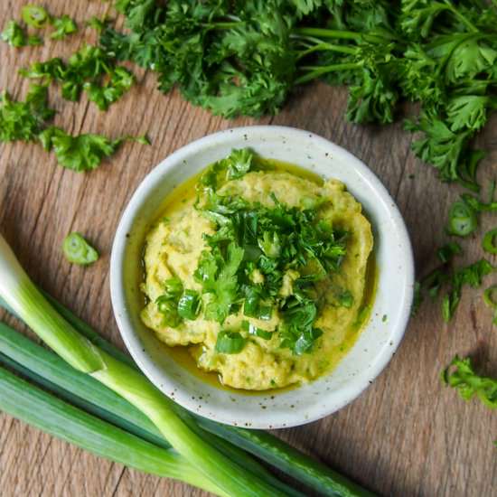 Green Onion Hummus - Recipe photo by vermilionroots