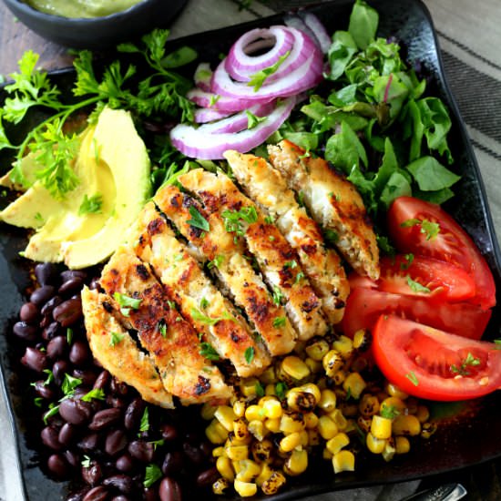 Alaskan Pollock Southwestern Salad - Recipe photo by kimscravings