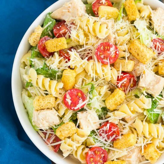 Chicken Caesar Pasta Salad - Recipe photo by pumpkinnspice