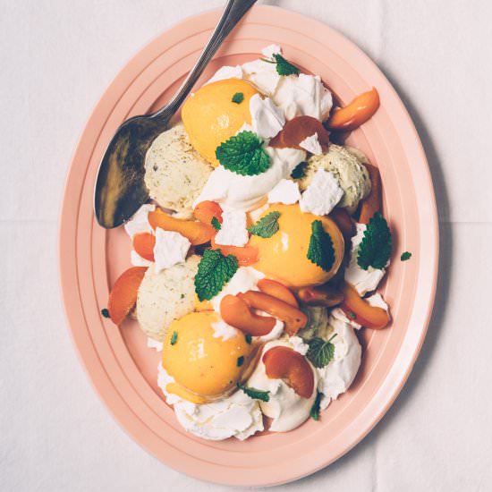 Apricot-Pistachio Ice Cream Eton Mess - Recipe photo by MillysKitchen