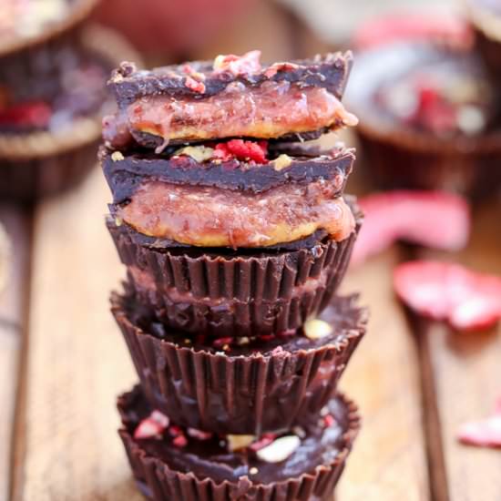 Peanut Butter & Jelly Cups - Recipe photo by bakerita