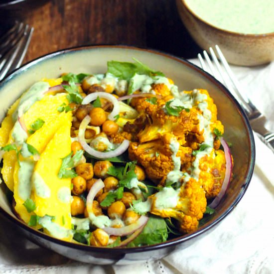 Roasted Turmeric Cauliflower Salad - Recipe photo by susanstable