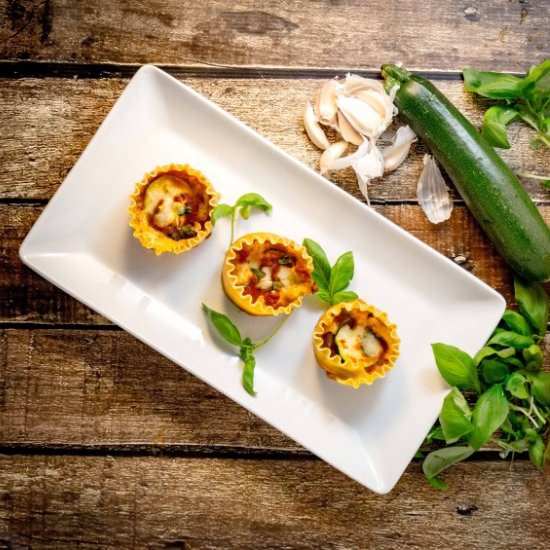 Mini Veggie Lasagna Cups - Recipe photo by Sweet Tea Sweetie