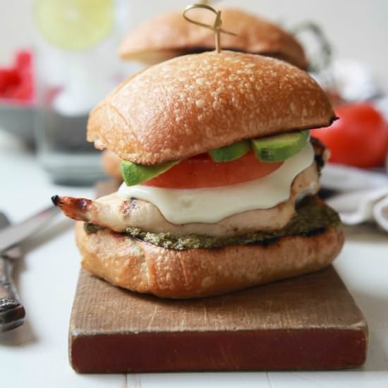Avocado Caprese Chicken Sandwich - Recipe photo by joyfulhealthyeats