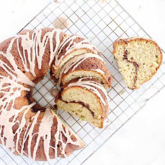 Cinnamon Zucchini Bundt Cake - Recipe photo by If You Give A Blonde A Kitchen