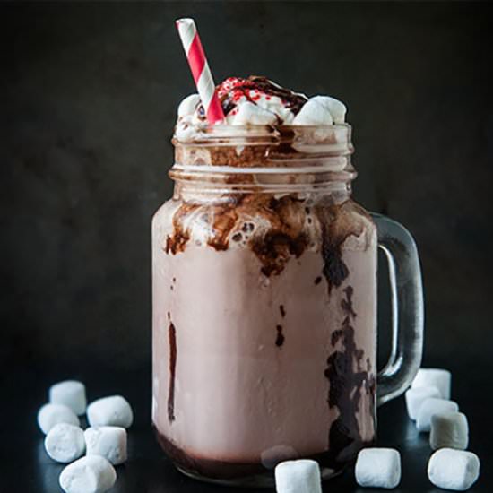 Frozen Hot Chocolate Floats - Recipe photo by SeasonedSprinkles