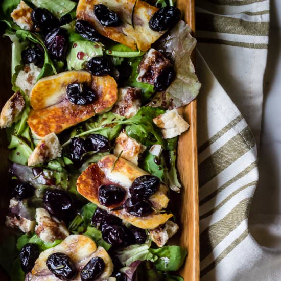 ROASTED GRAPE & HALLOUMI SALAD - Recipe photo by ful-filled
