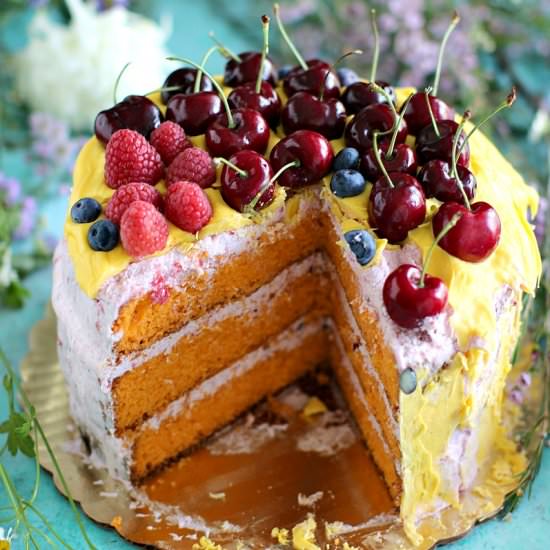 Mandarin Olive Oil Cake - Recipe photo by peasandpeonies