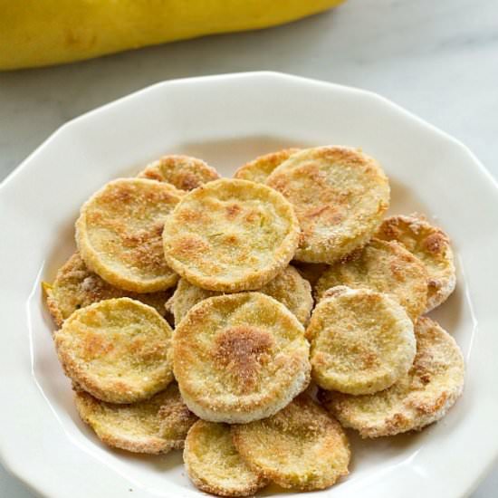 Zesty Oven Fried Squash - Recipe photo by Savvy Apron