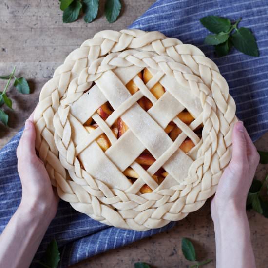 Georgia Honey Peach Pie - Recipe photo by modestmarce