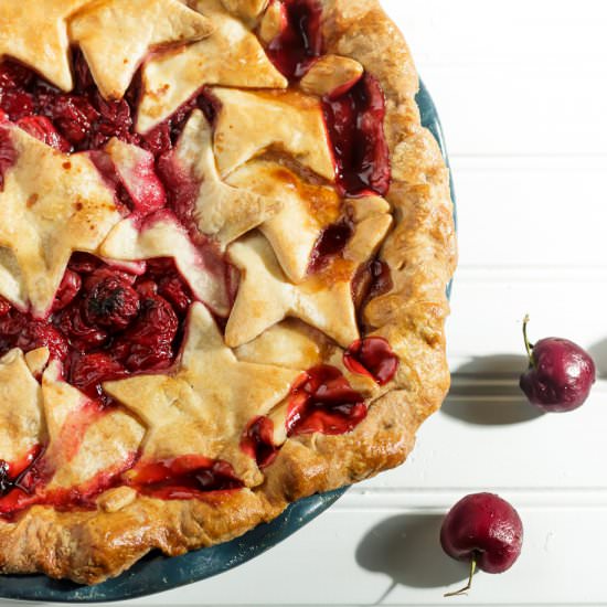Star Sour Cherry Pie - Recipe photo by thewhiteradish