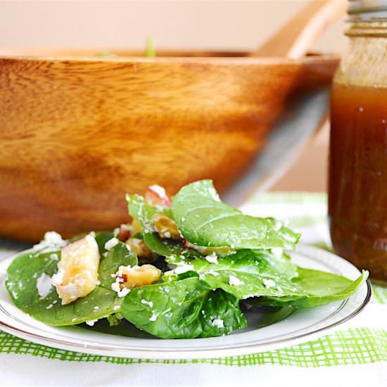 Apple, Walnut and Goat Cheese Salad - Recipe photo by jeanieandluluskitchen