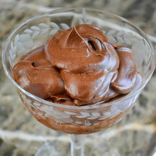 One Ingredient Chocolate Mousse - Recipe photo by theviewfromgreatisland