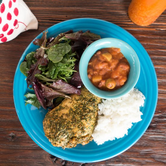 Pollo al Horno - Recipe photo by Devour Nutrition