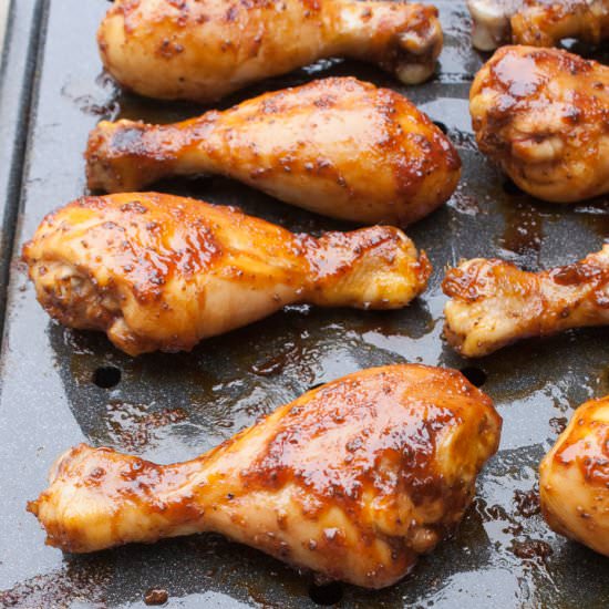 Sweet and Sticky Chicken Drumsticks - Recipe photo by TspCurry