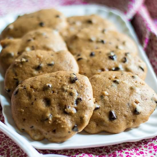 Vegan cookies with chocolate chips - Recipe photo by PatataInGiacca