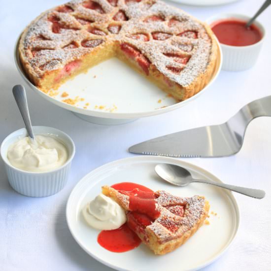 Strawberry Frangipane Tart - Recipe photo by sugarsaltmagic