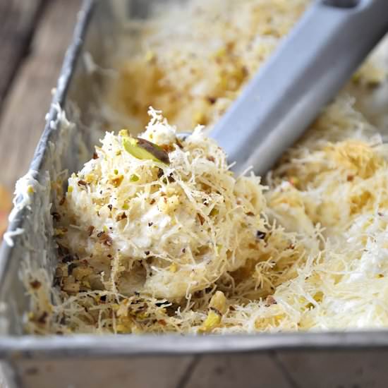 kataifi ice cream - Recipe photo by kouzinista