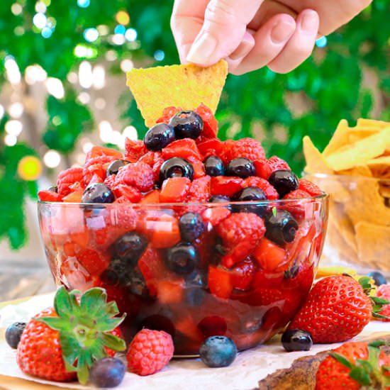 Summer Berry Fruit Salad - Recipe photo by The Slow Roasted Italian