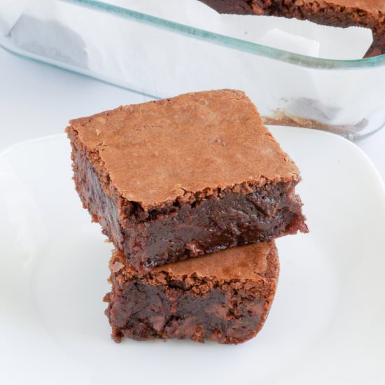 Chewy Chocolate Brownies - Recipe photo by Paulas Plate