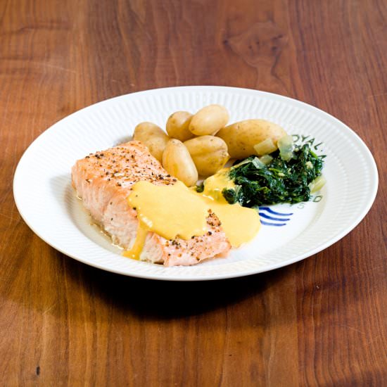 Baked Salmon with Sweet Mustard Sauce - Recipe photo by SweetSourSavory