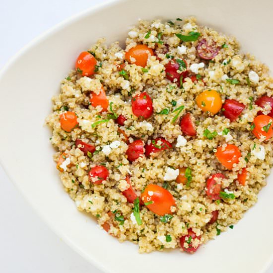 Tomato Herb Quinoa Salad - Recipe photo by tastythin