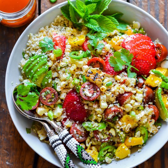 Mexican Street Corn Quinoa Salad - Recipe photo by ChefDeHome
