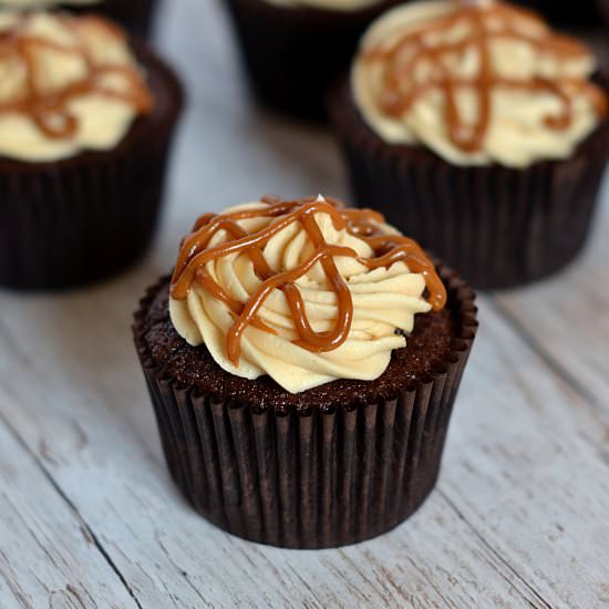 Chocolate Caramel Cupcakes - Recipe photo by bakingwithgranny