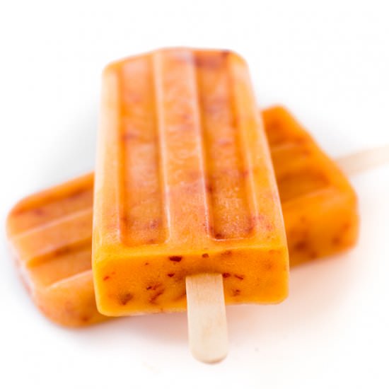 Ripe Peach Popsicles - Recipe photo by theviewfromgreatisland