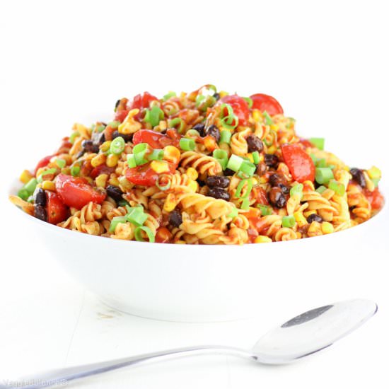 Taco Pasta Salad - Recipe photo by veggiebalance