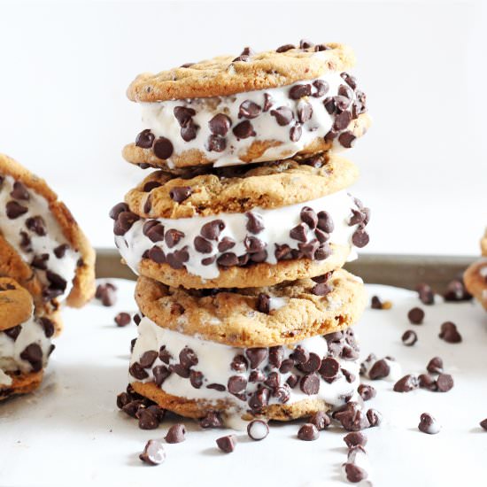 Homemade Cookie Ice Cream Sandwich - Recipe photo by If You Give A Blonde A Kitchen