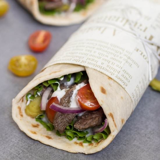 Lebanese Beef Shawarma - Recipe photo by cookingtheglobe
