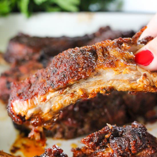 Slow Cooker Ribs - Recipe photo by Purely Katie