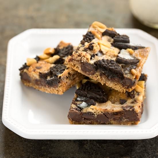 Vegan Cookie Monster Magic Bars - Recipe photo by BitterSweet