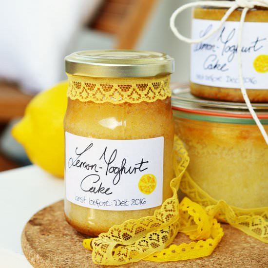 Lemon & Yoghurt Cake in a Jar - Recipe photo by Motte2
