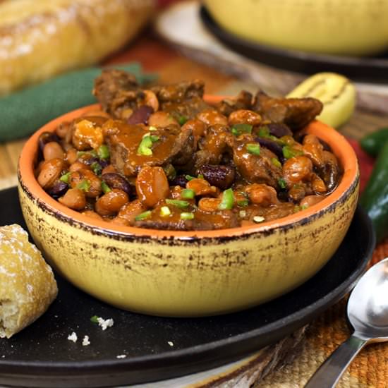 Whiskey Jack's Steak Chili - Recipe photo by The Slow Roasted Italian