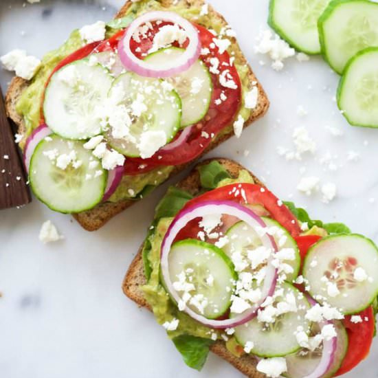 Mediterranean Avocado Toast - Recipe photo by withsaltandwit