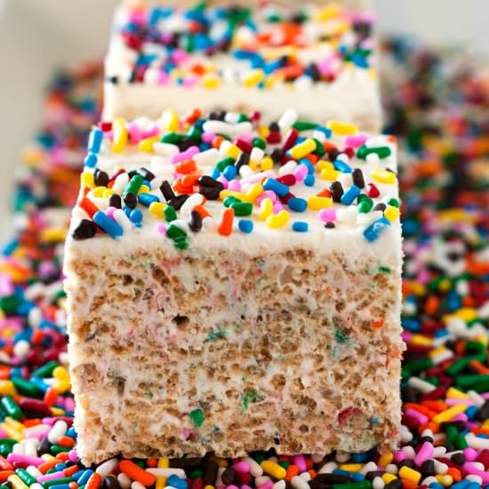 Birthday Rice Krispies Treats - Recipe photo by FoodFolksandFun