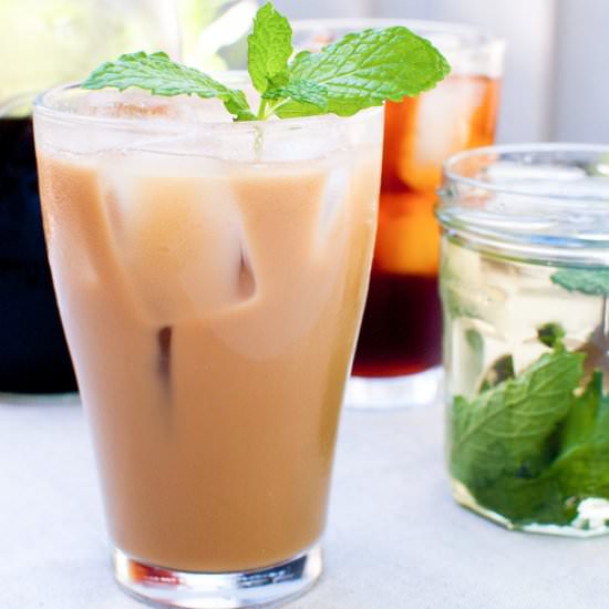 Cold Brew Coffee with Mint Syrup - Recipe photo by thesharedplate