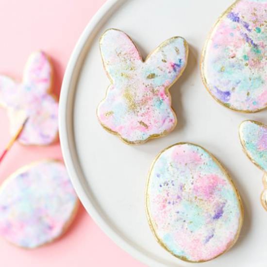 Watercolor Graffiti Cookies - Recipe photo by Pizzazzerie