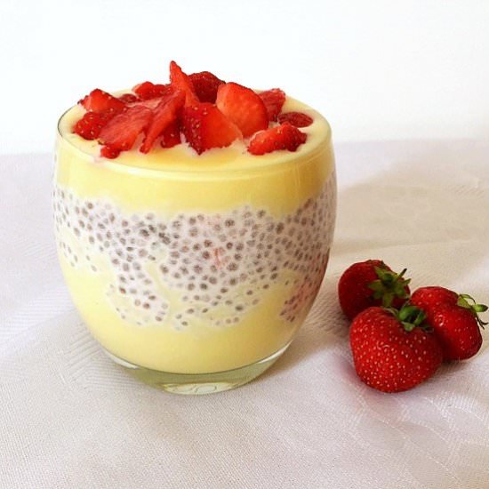 Strawberry Chia Seed Pudding - Recipe photo by mygorgeousrecipes