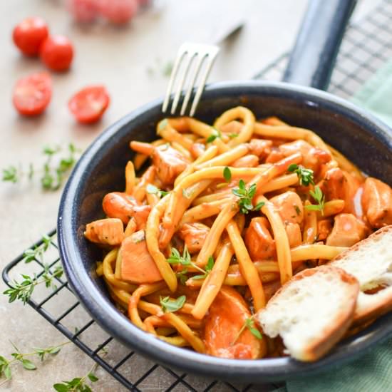 Fricassee of Chicken and Green Bean - Recipe photo by Anyzkowo
