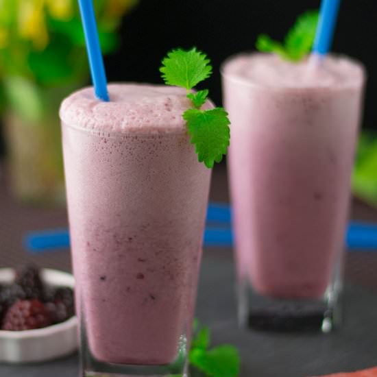Blackberry Watermelon Smoothie - Recipe photo by rollingspoons