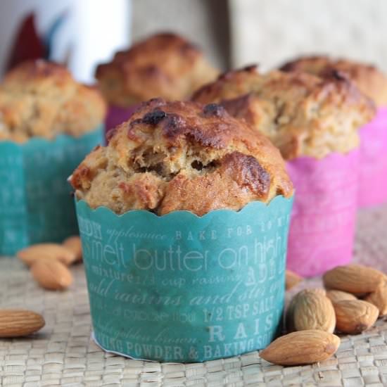 Honey Almond Banana Muffins - Recipe photo by bakingyummies