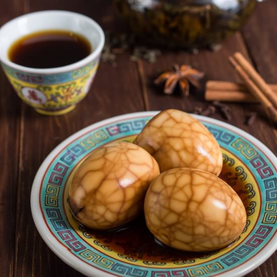 Chinese Tea Eggs - Recipe photo by wokandskillet