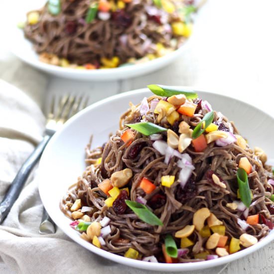 Cold Tahini Soba Noodle Salad - Recipe photo by bessiebakes