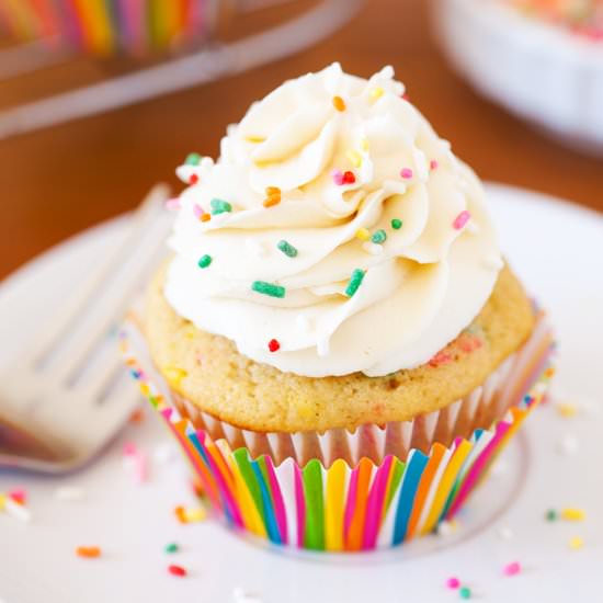 Funfetti Cupcakes for Two - Recipe photo by thepkpway