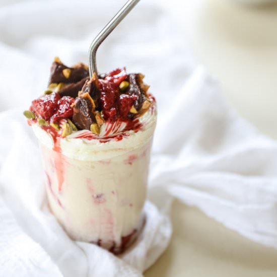 Roasted Strawberry Milkshake - Recipe photo by HowSweetEats