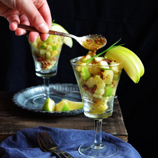 Apple Salad with Potato and Bacon - Recipe photo by EvelynPI