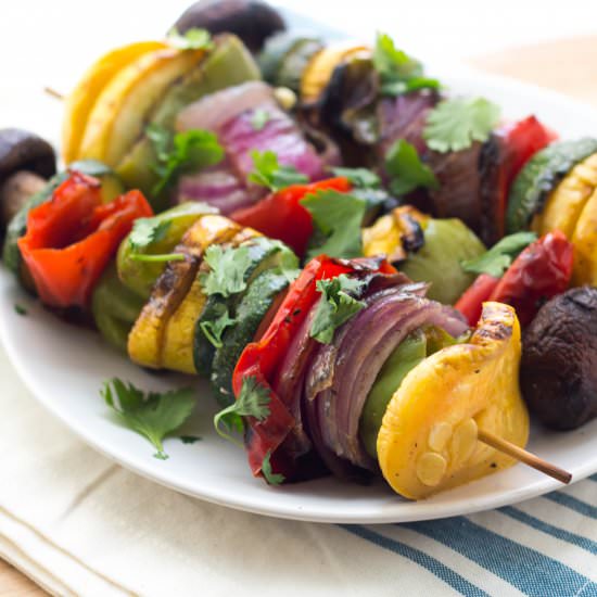 Grilled Vegetable Skewers - Recipe photo by Homemade Nutrition